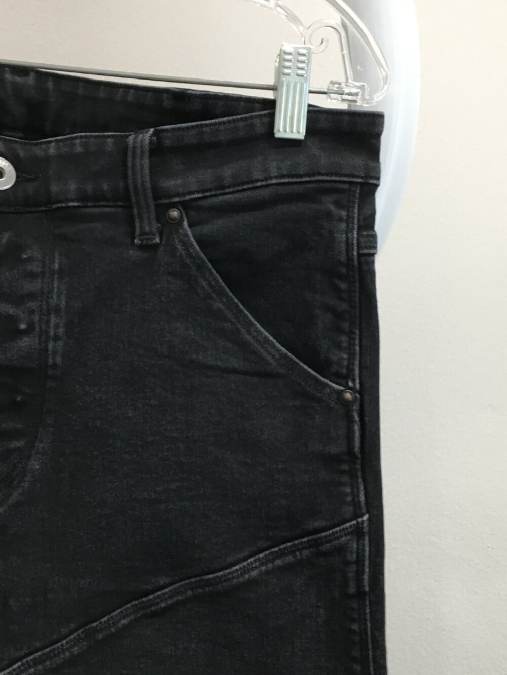 G STAR RAW 5620 3D Slim Black Wash 5 Pocket Logo Hardware Button Fly Denim Jeans - Picture 7 of 16